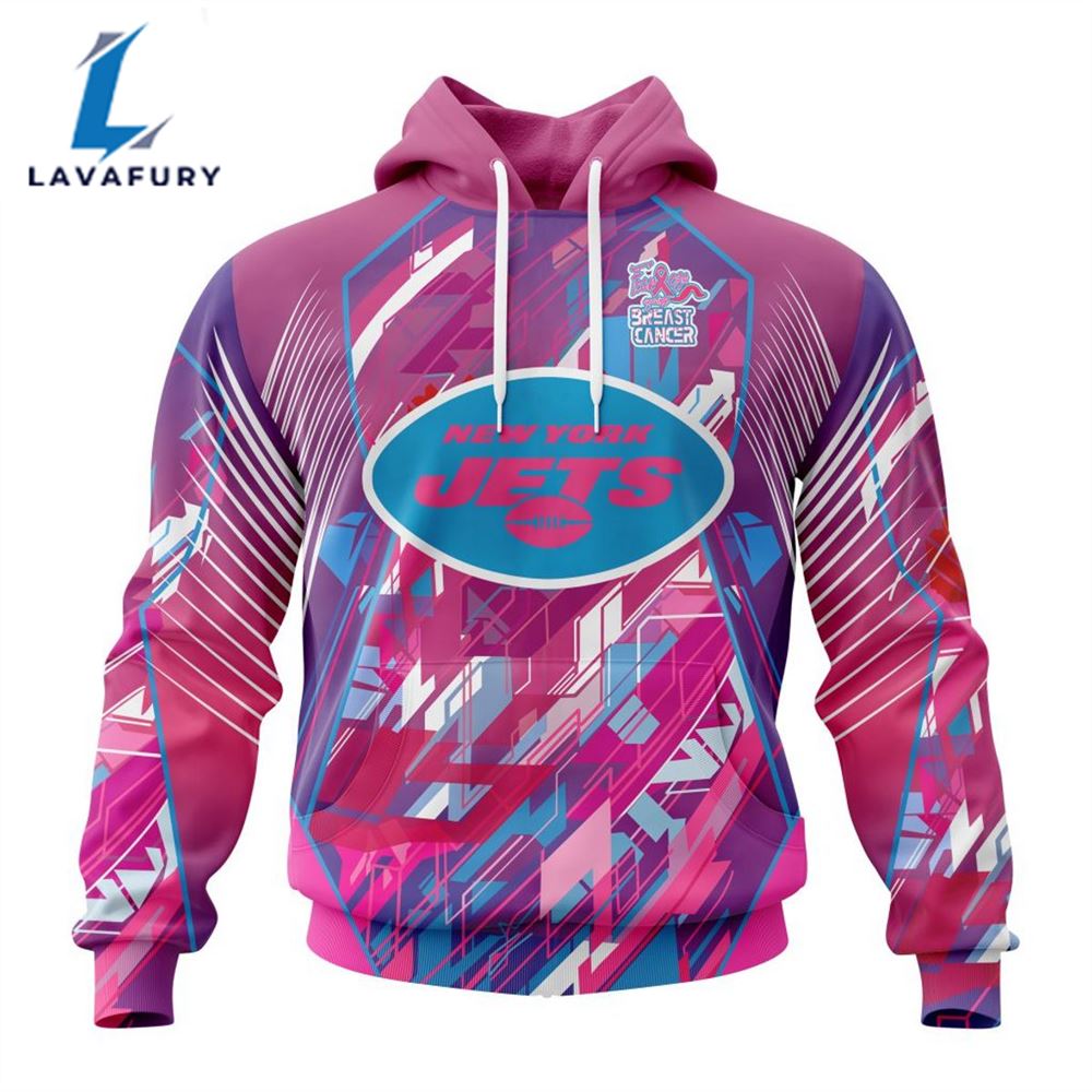 BEST NFL New York Jets, Specialized Design I Pink I Can! Fearless Again Breast Cancer 3D Hoodie Shirt