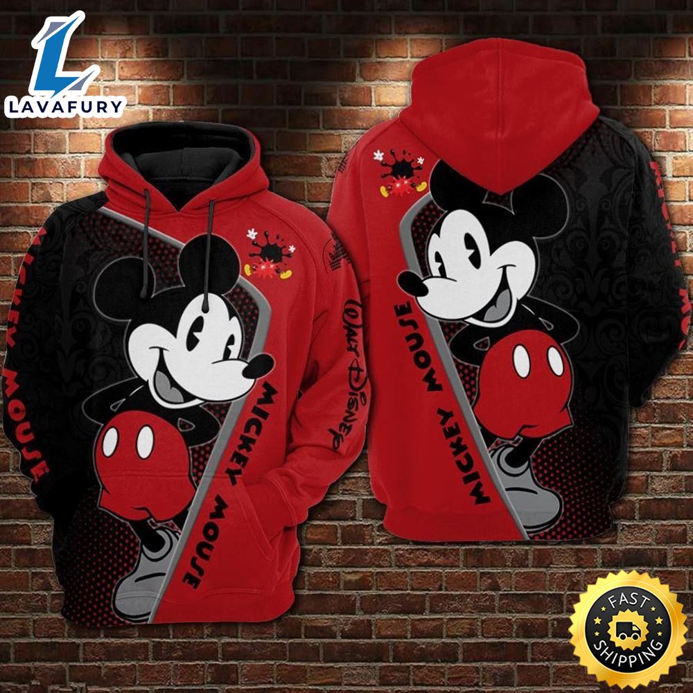 Mickey Mouse 3D Hoodie For Men For All Over Printed Hoodie