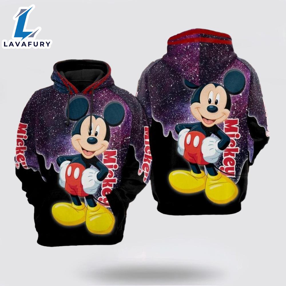 Mickey Mouse Over Print 3D Hoodie Chic Hoodie Essentials - Mickey 3D Shirts Gift