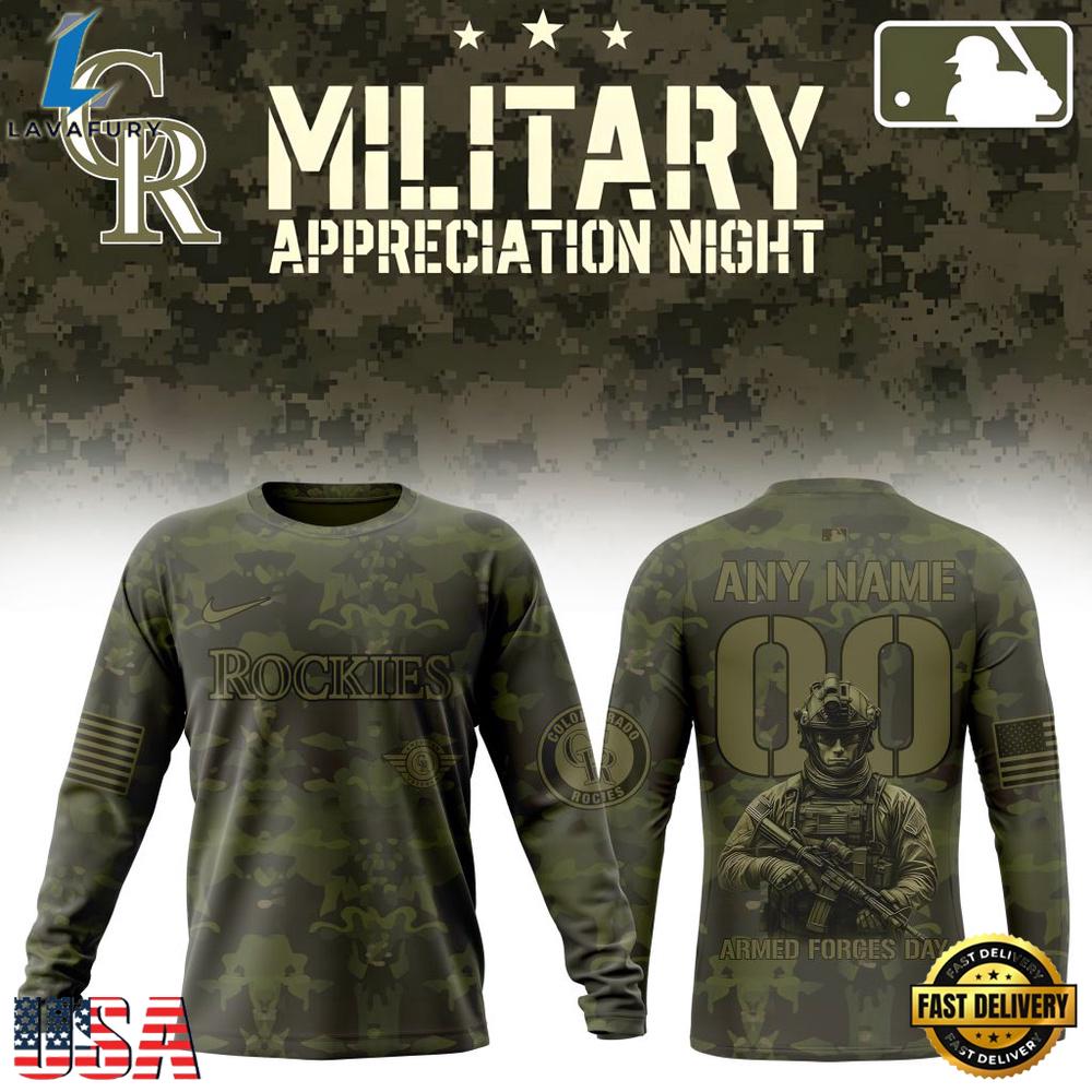 MLB Colorado Rockies Military Appreciation Month T Shirt, Hoodie, Sweatshirt