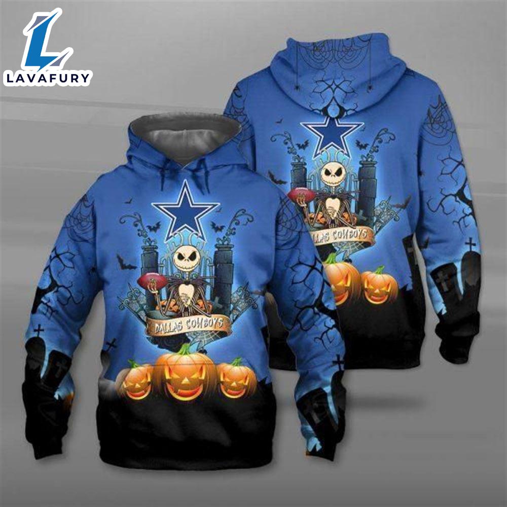 Nfl Dallas Cowboys The Nightmare Before Christmas Jack Skellington - Jack Skellington Hoodie