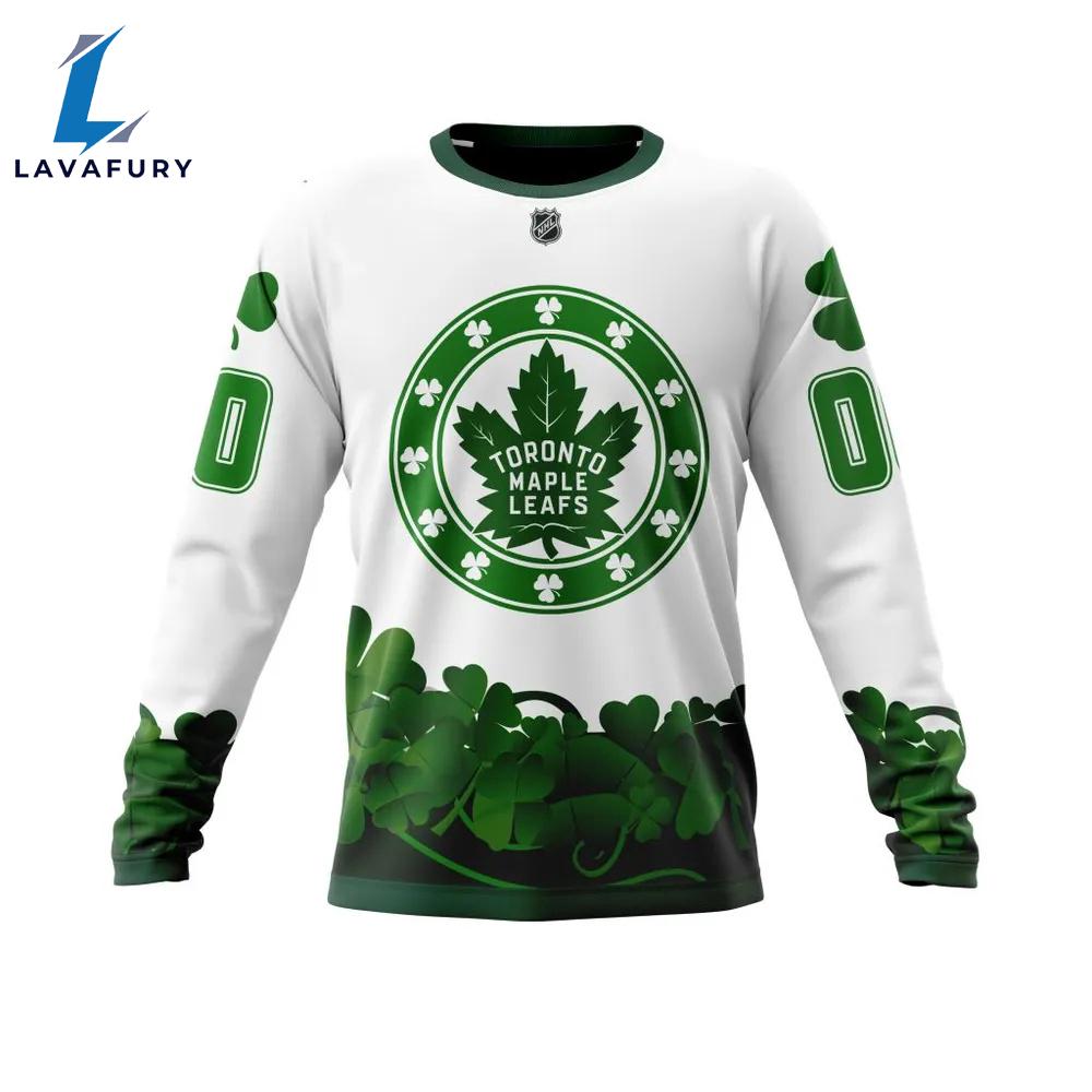Toronto Maple Leafs Happy St.Patrick Days Jersey Long Sleeved Sweatshirt